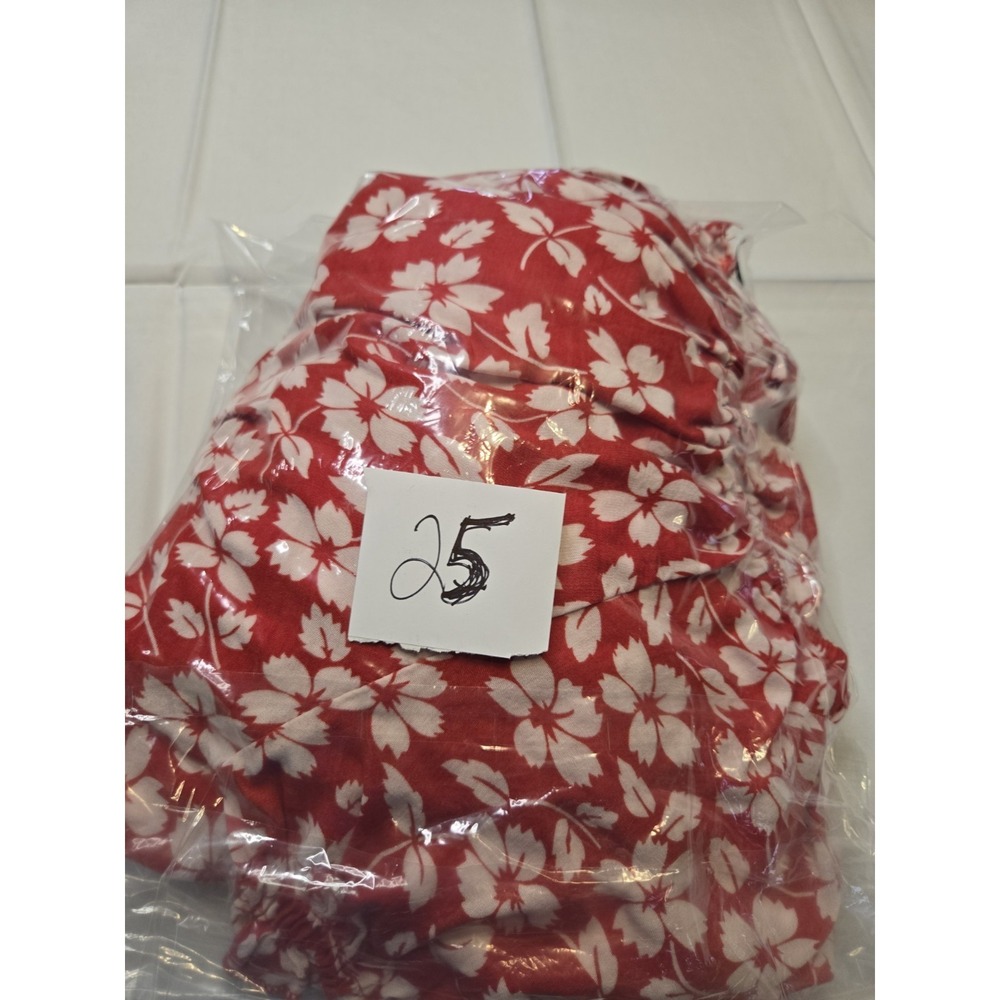 Anthropologie Kindred Red Floral Maxi Dress Womens 2X Milkmaid Fairy Coquette - Picture 8 of 8